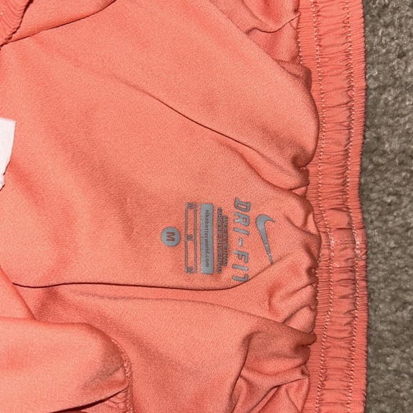 Nike Womens tempo brief-lined running shorts in pink, black and white. - Picture 4 of 4